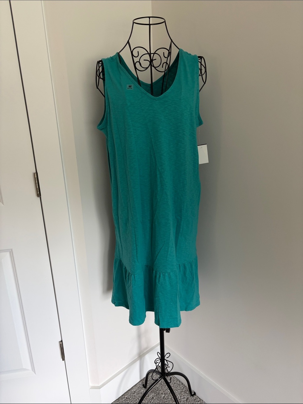 J. Jill Teal Sleeveless Midi Dress